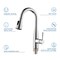 Kibi Bari Single Handle Pull Down Kitchen & Bar Sink Faucet, Chrome KKF2015CH - alternate 4